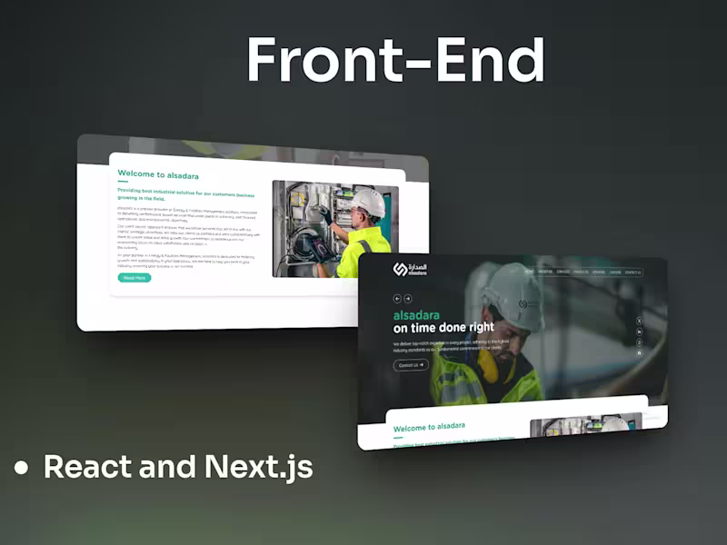 Cover image for alsadara Built with React and Next.js