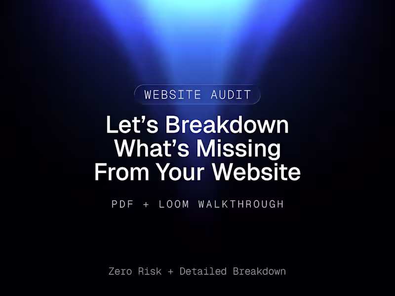 Cover image for Website Audit