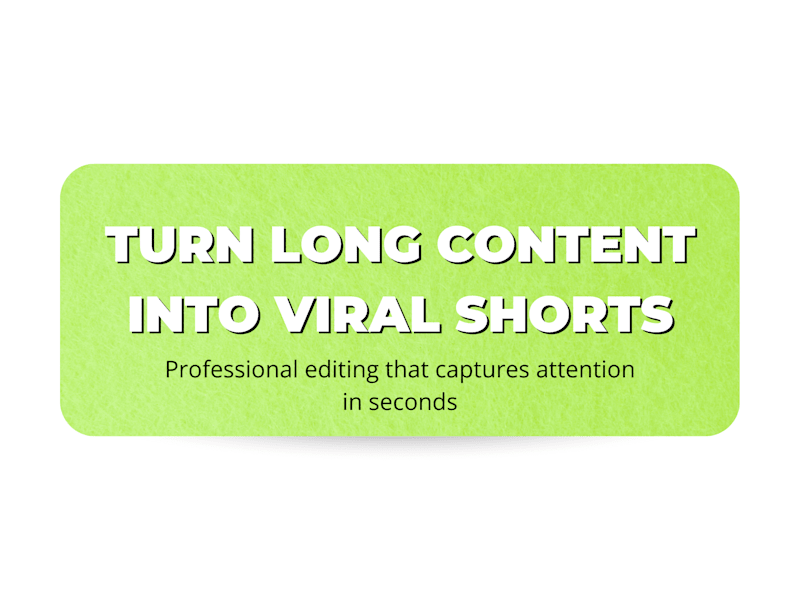 Cover image for Short-Form Video Wizard: Turning Content into Viral Clips