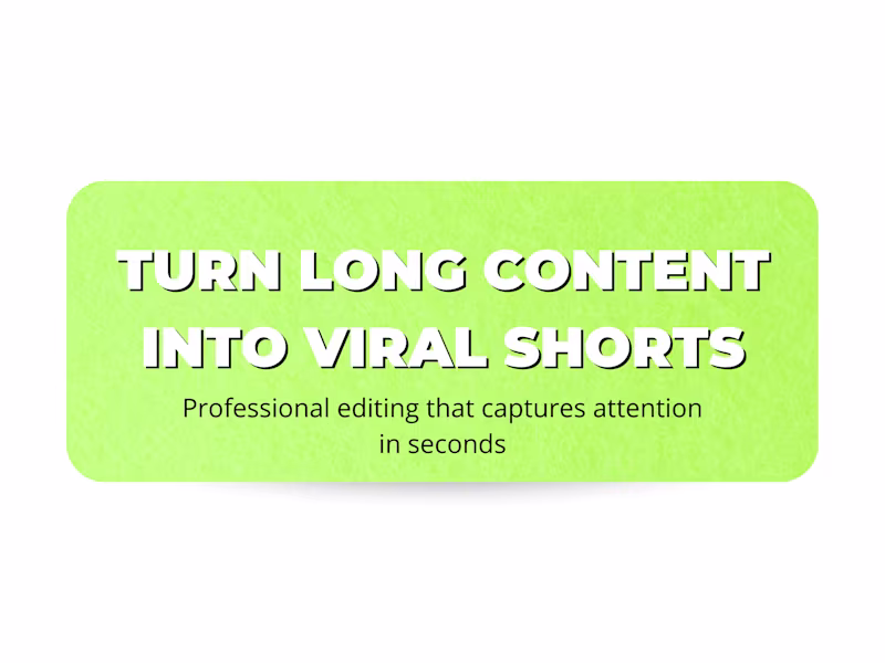 Cover image for Short-Form Video Wizard: Turning Content into Viral Clips