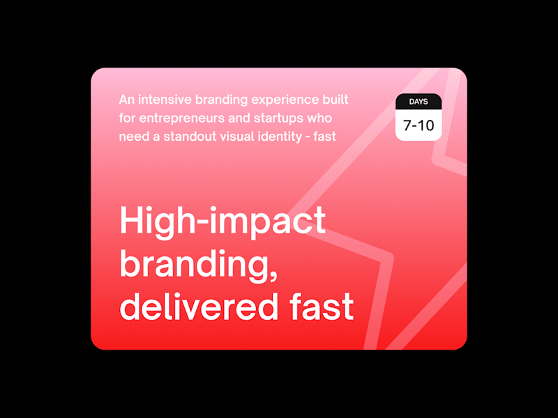 Cover image for Brand Sprint⚡️