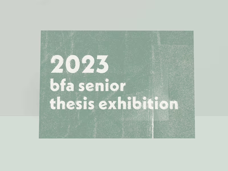 Cover image for UTC BFA Thesis Exhibition Print Assets