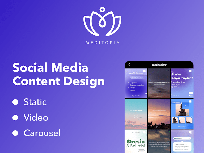 Cover image for Social Media & Ad Design for Meditopia