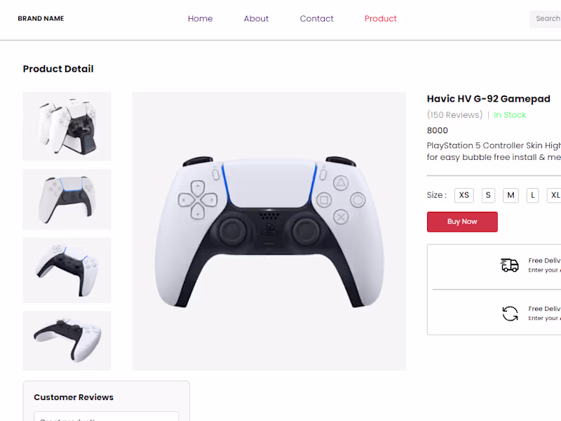 Cover image for E-commerce website using React JS