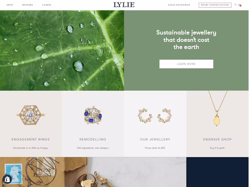 Cover image for Shopify Store for Sustainable Fine Jewelry