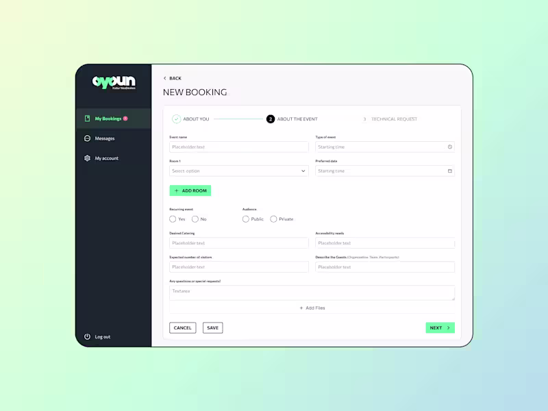 Cover image for Oyoun booking Platform