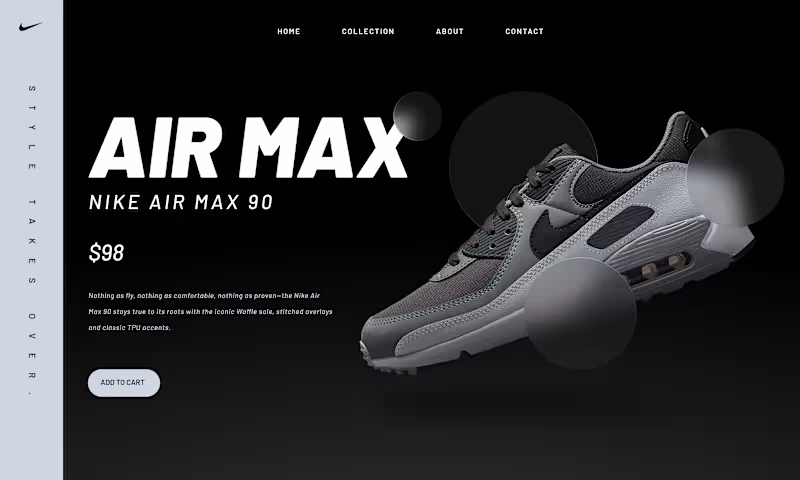 Cover image for NIKE AIR MAX EDITION LANDING PAGE