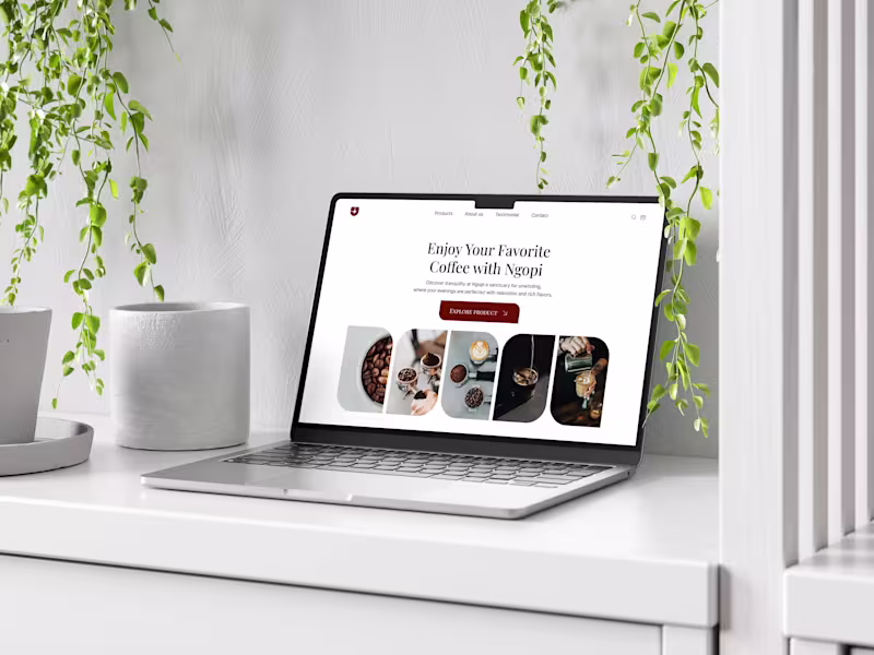 Cover image for Coffee Shop Landing Page Design