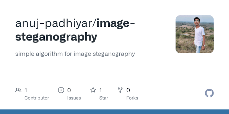 Cover image for ImageSteganography