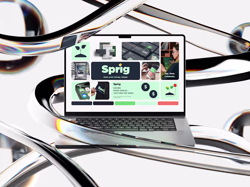 Cover image for Sprig Fintech App | Branding, UI, Pitch Deck