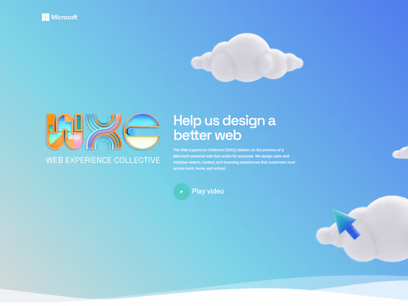 Cover image for (WXC)+ MICROSOFT UI/UX WEBSITE DESIGN
