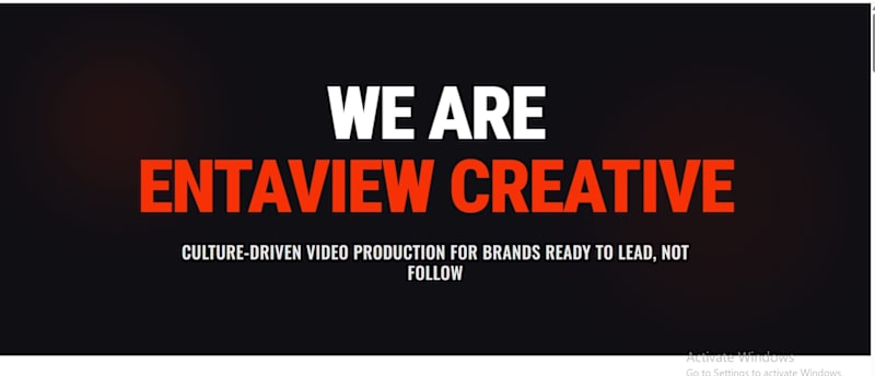 Cover image for Entaview - Cinematic Film Production Replit app customization