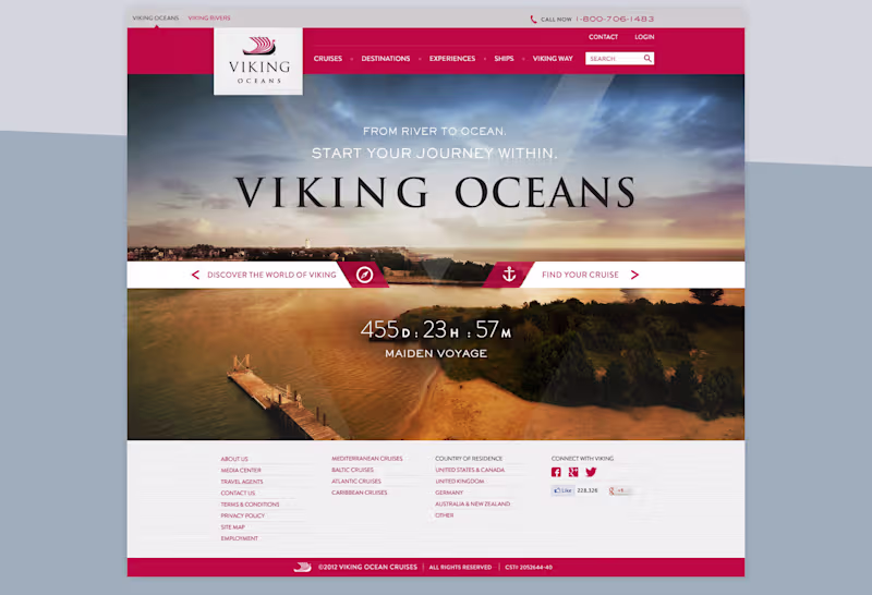 Cover image for Viking Cruises — Digital Brand Experience & Web Redesign
