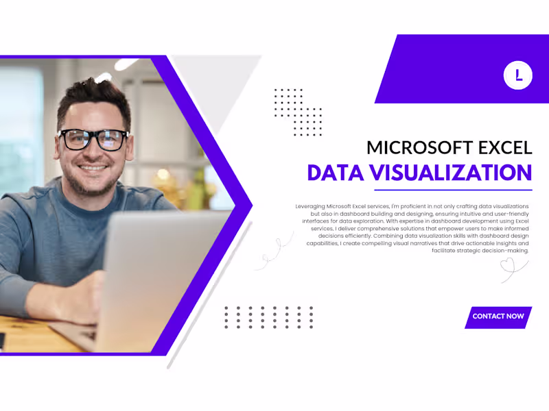 Cover image for I will build professional interactive Excel dashboard reports
