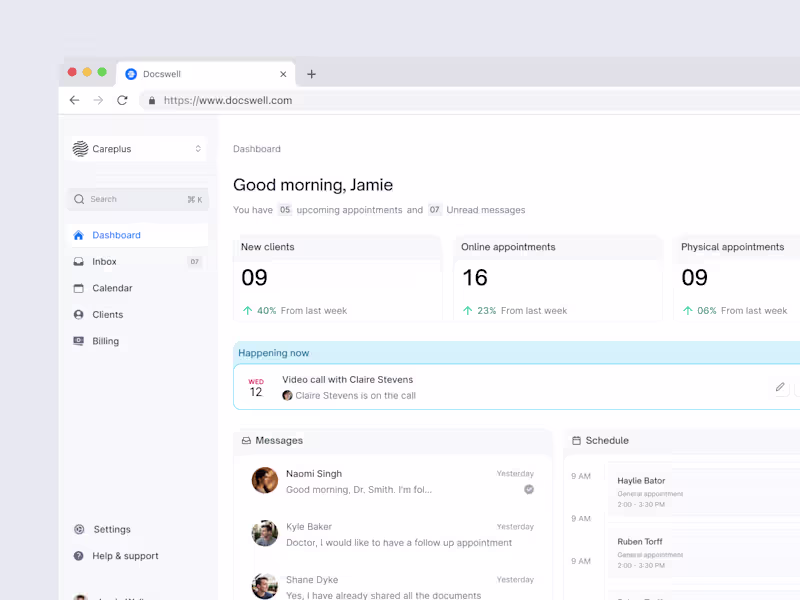 Cover image for Docswell: End-to-end design of a Medtech startup
