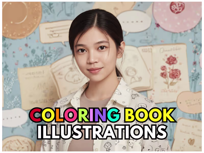 Cover image for Coloring Book Illustrations