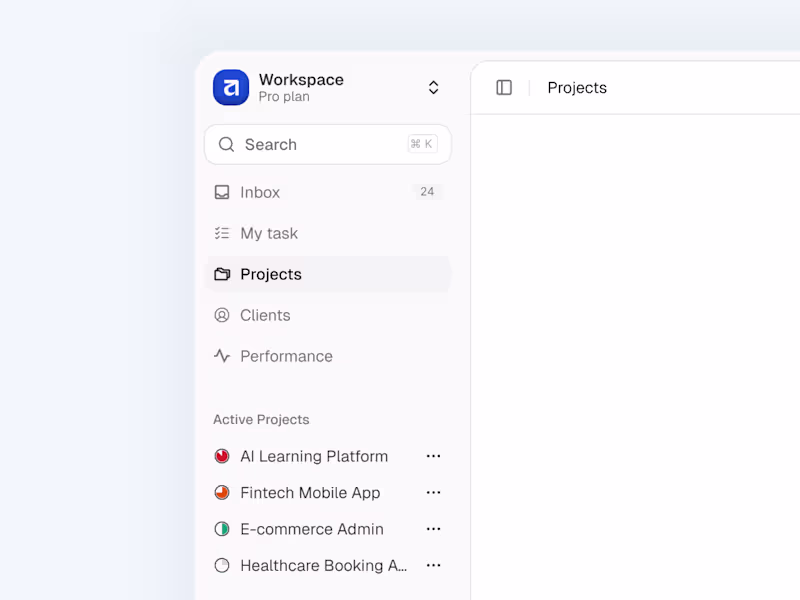 Cover image for PM app design work in progress ❖ Made with Shadcn UI and Pho...
