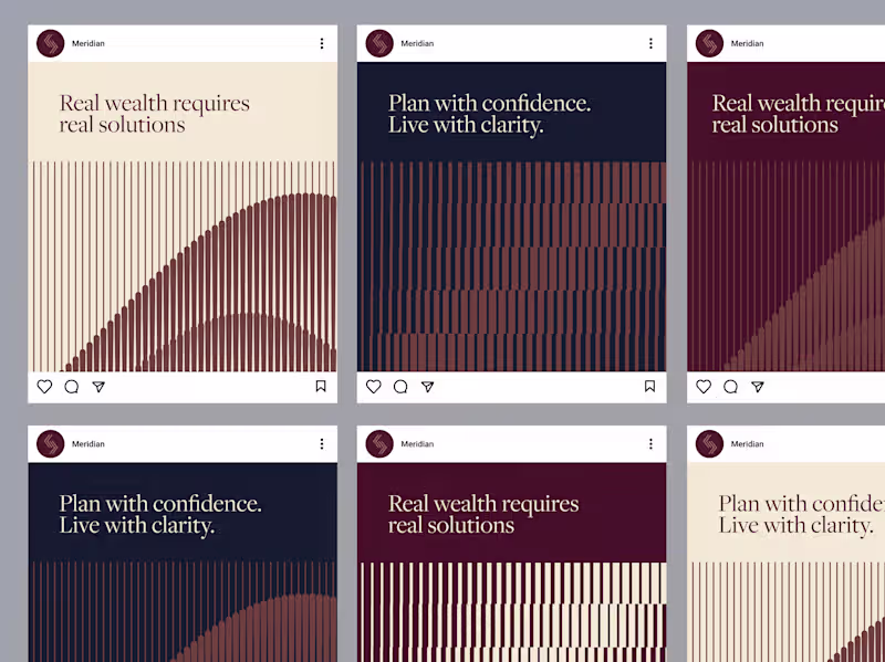 Cover image for Meridian Financial Planning | Brand Identity Design