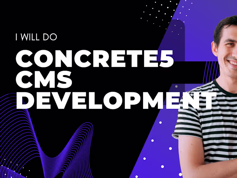 Cover image for Concrete5 Website Development