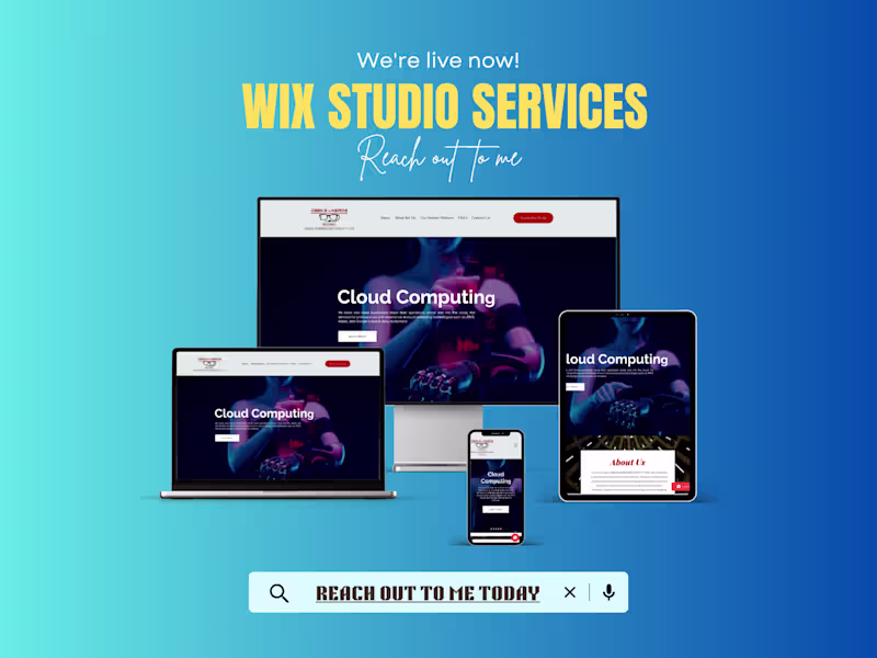 Cover image for Wix Studio Website Design and Development