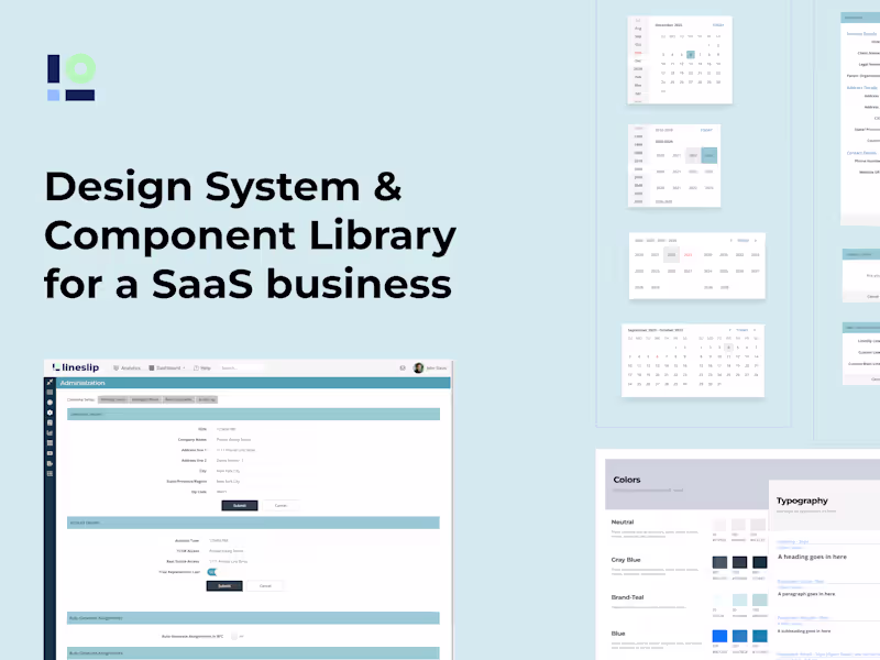 Cover image for Case study: Design System for LineSlip Solutions 