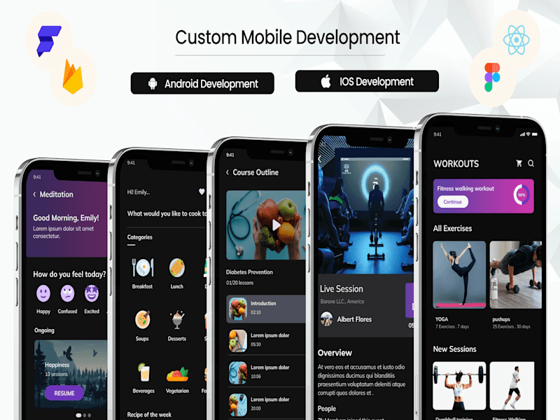 Cover image for Custom Mobile App Development | Flutter & Flutterflow & Firebase