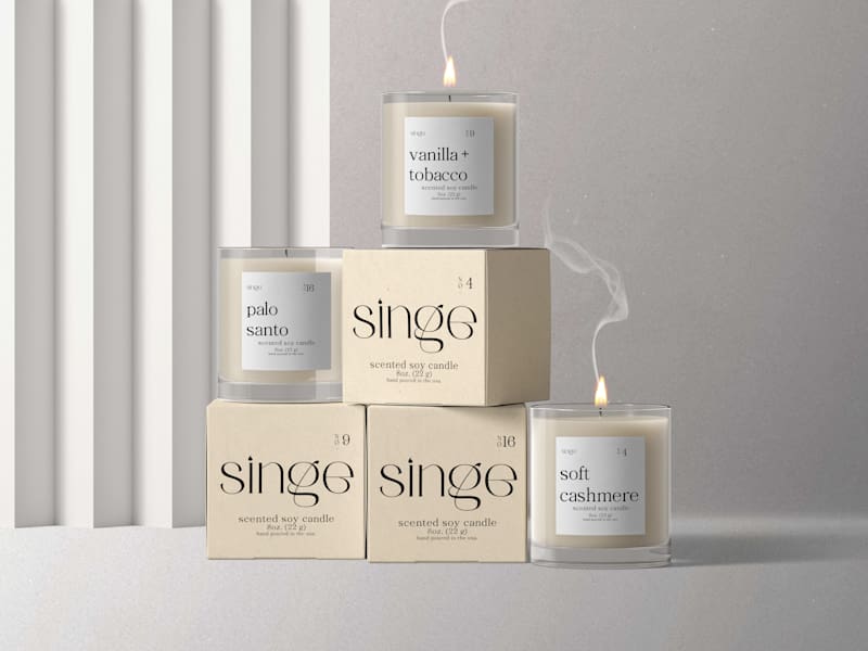 Cover image for Singe Candle Co| Brand Identity & Product Design