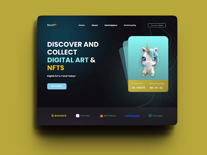 Cover image for BlueNFT Web Design