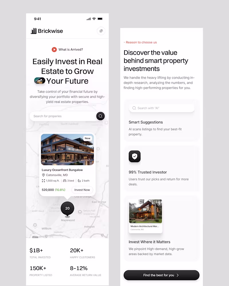 Cover image for Responsive Real Estate Landing Page Designed for impact and ...