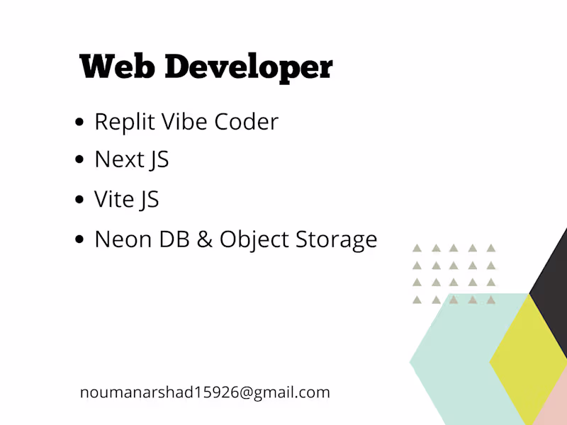 Cover image for Replit Web App Developer | Build & Launch Your Projects