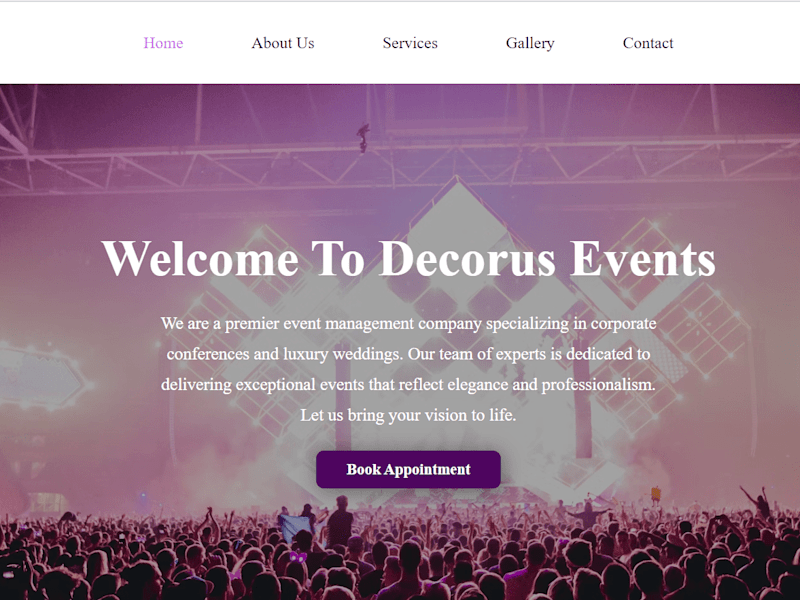 Cover image for Decorus Events