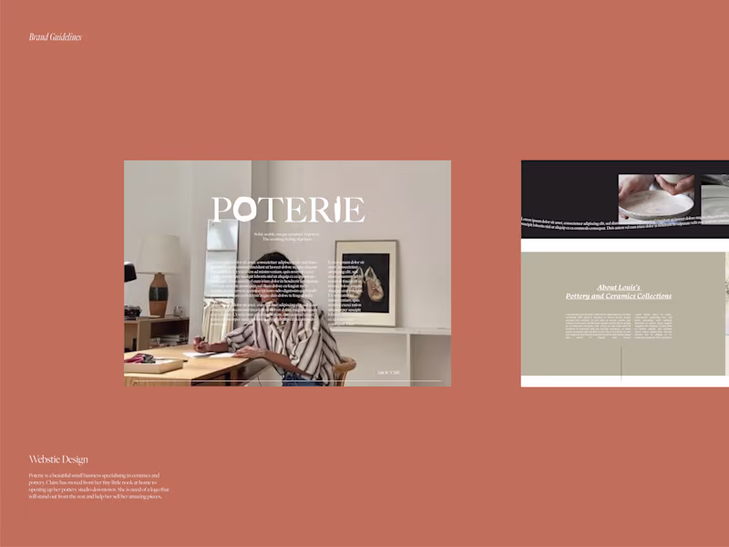 Cover image for Poterie: Ceramic & Pottery Branding