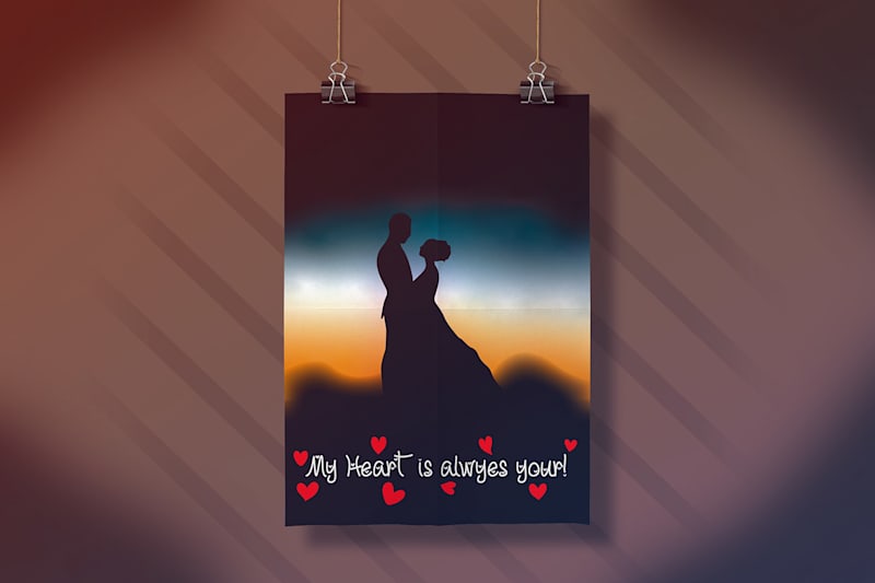 Cover image for My heart is always yours Flyer poster design | Behance