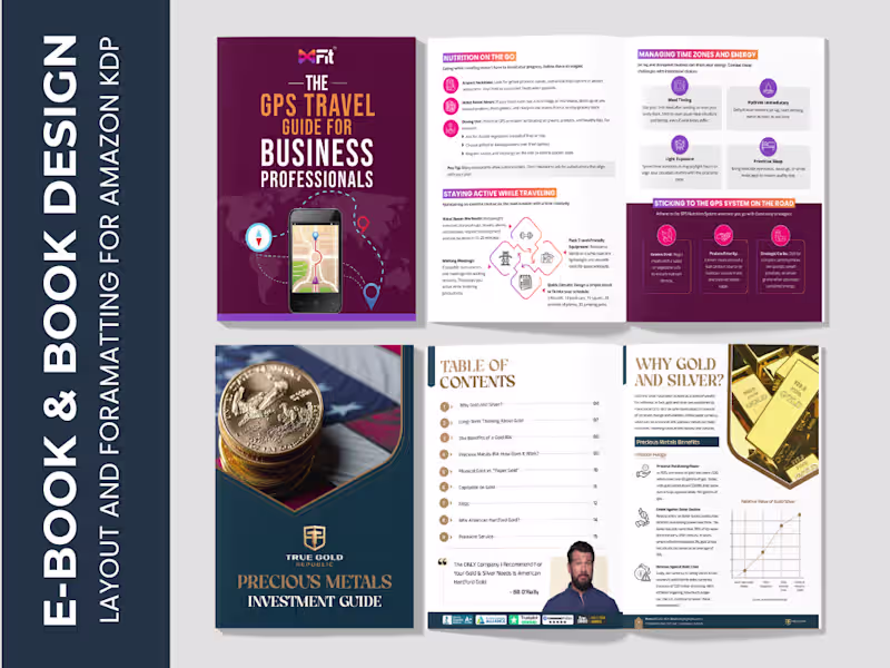 Cover image for eBook Formatting & Layout Design for KDP in Canva or InDesign