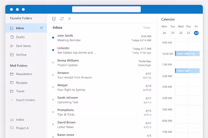 Cover image for Inbox Organization Sample