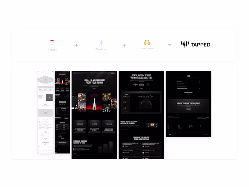 Cover image for Tapped AI – Data-Driven Touring for Artists