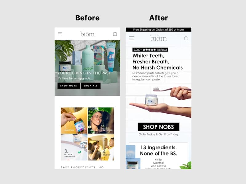 Cover image for Shopify Homepage for CPG Store