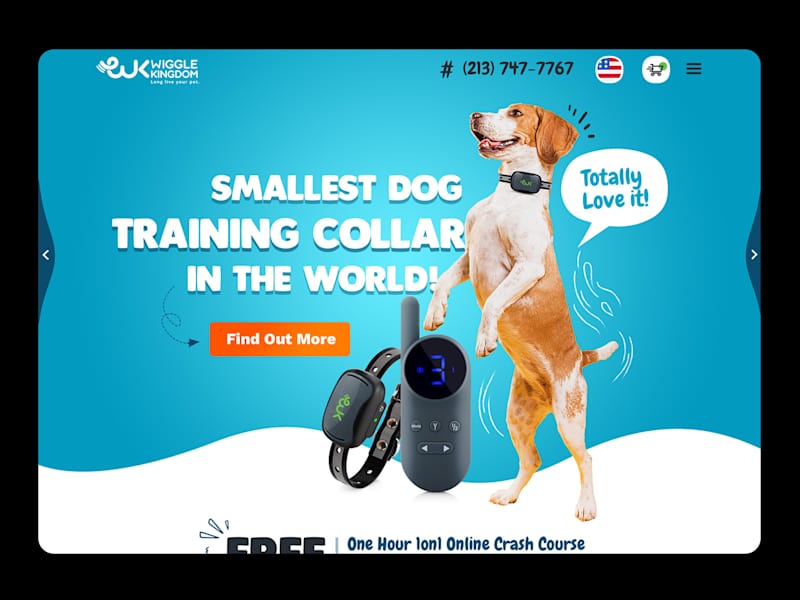 Cover image for Pet gadget landing page design 