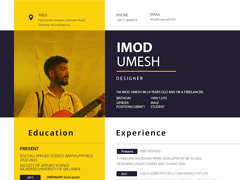 Cover image for CV designs !