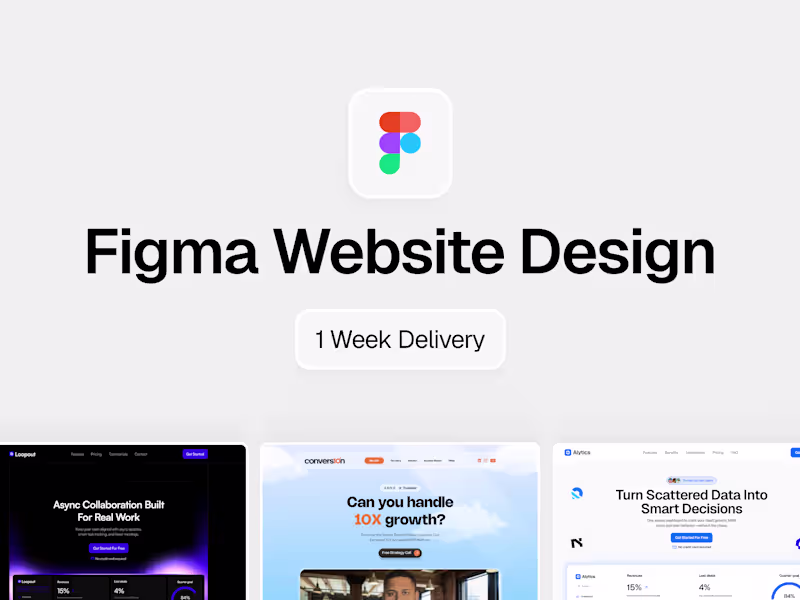 Cover image for Figma Website Design