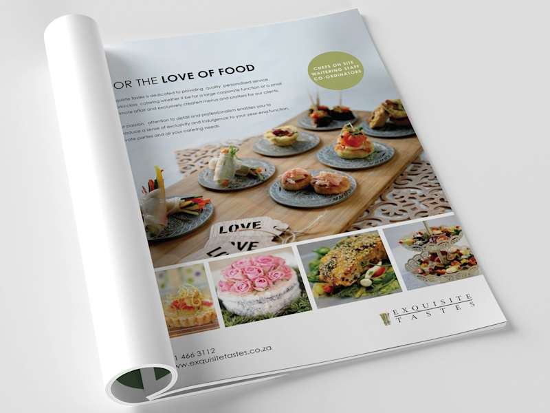 Cover image for Exquisite Tastes Print Advertisement