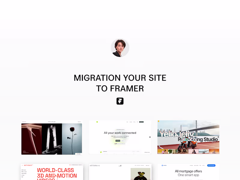 Cover image for Migration Website to Framer