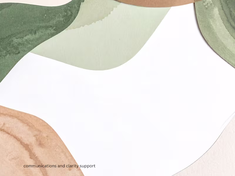 Cover image for Communications & Clarity Support