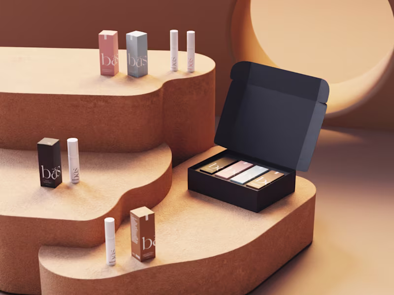 Cover image for BĀS Skincare Branding & Packaging design