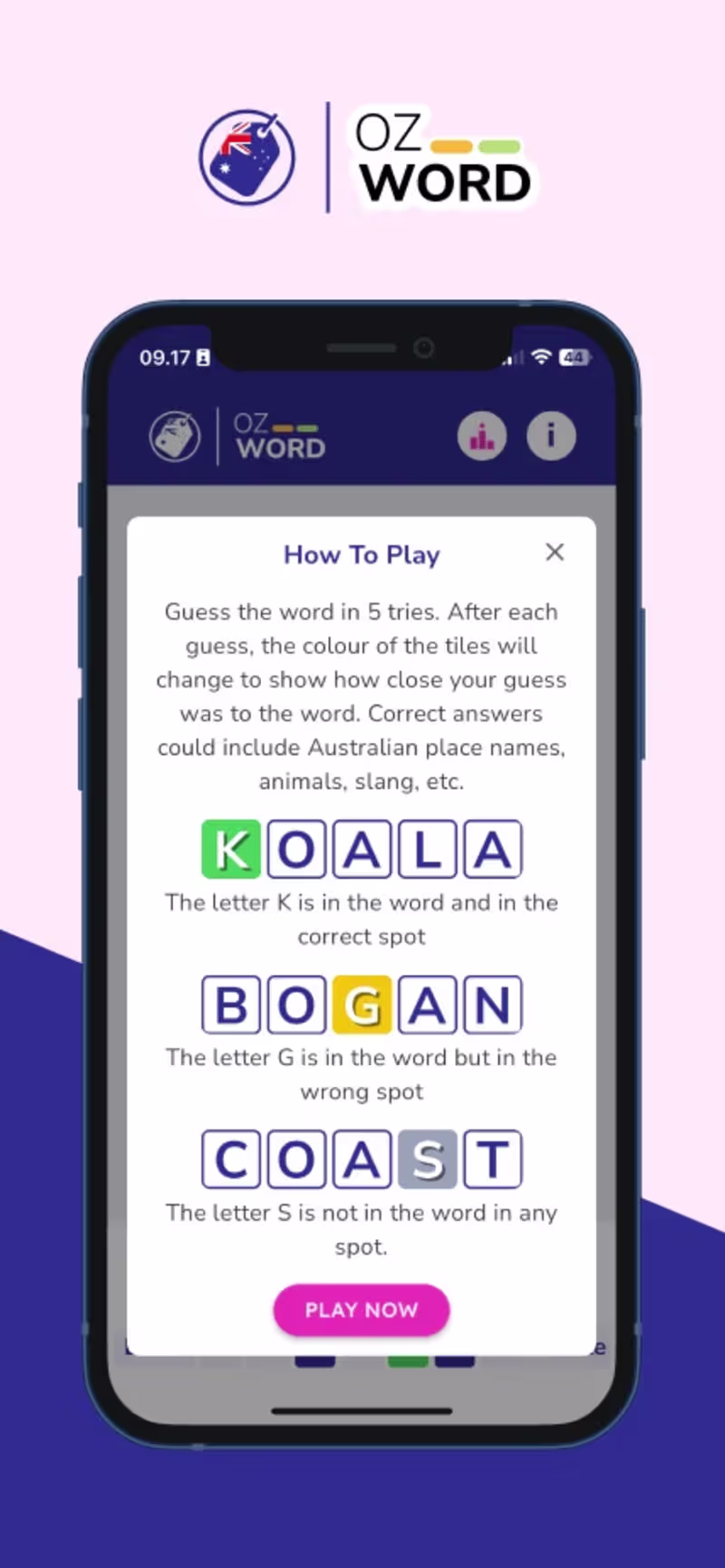 Cover image for Ozword game Using FlutterFlow. You can try this game here ht...