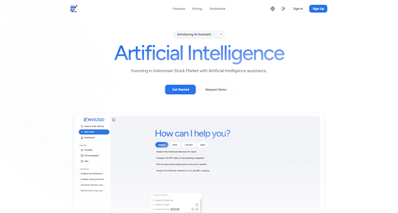 Cover image for Invezgo - AI For Stock Trading