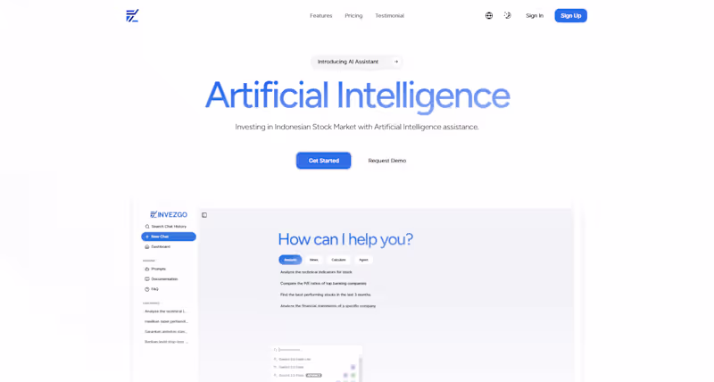 Cover image for Invezgo - AI For Stock Trading