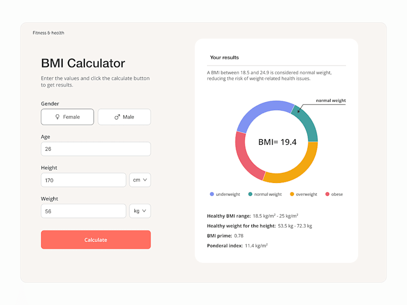 Cover image for BMI Calculator