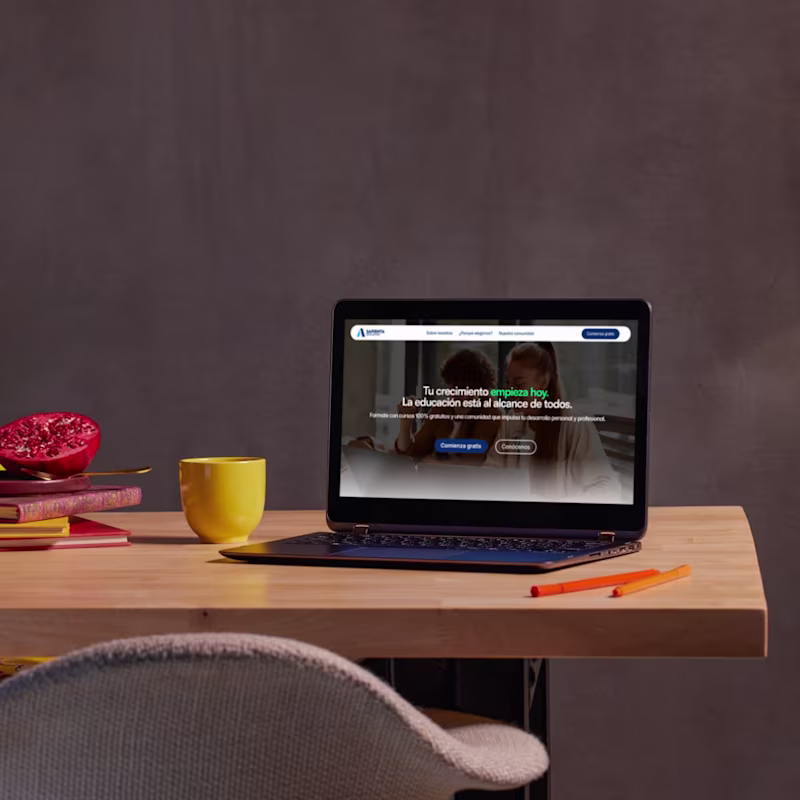 Cover image for Conversion-focused landing page for an online academy. I des...