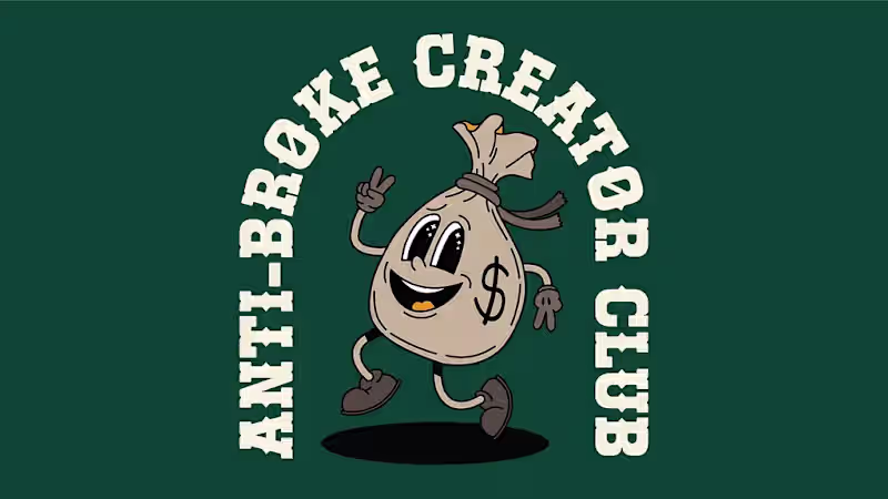 Cover image for Anti-Broke Creator Club Logo & Brand Design